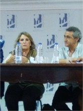 En la imagen, Lucía Vizcaya y Said Bentrika, presidente de la Asociación Codenaf.